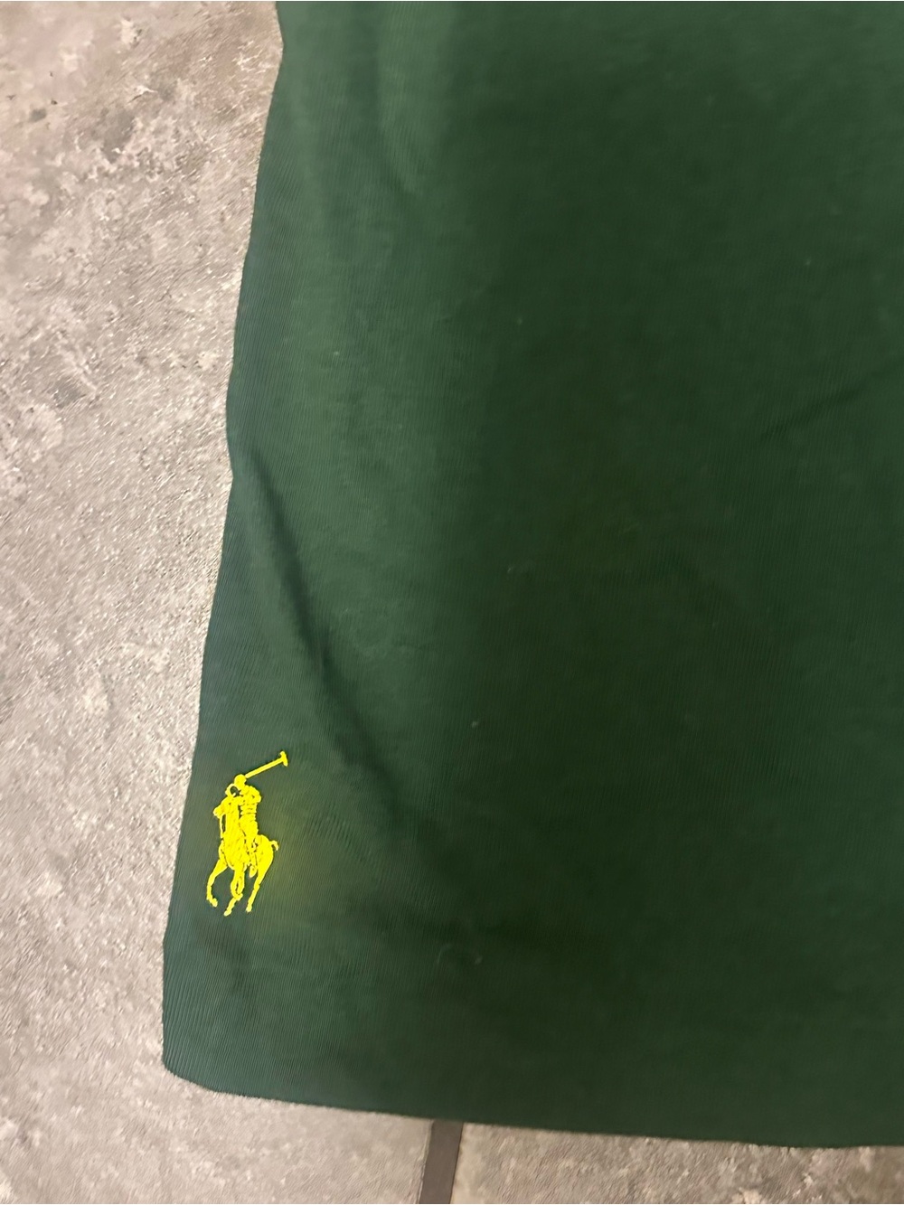 Polo by Ralph Lauren Dark Green Tee with Yellow POLO N°67 Graphic - Picture 3 of 5